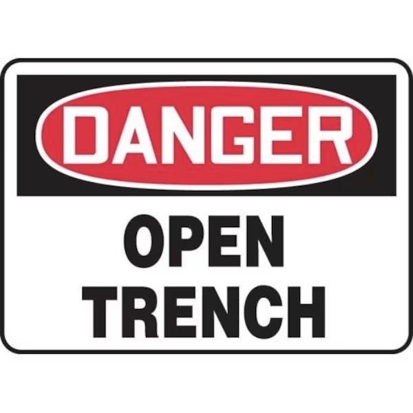 Accuform OSHA DANGER SAFETY SIGN OPEN TRENCH MCRT022XV MCRT022XV - main